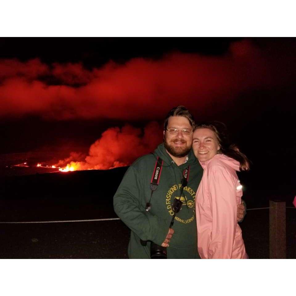 On top of erupting Kilauea Volcano, September 2023
