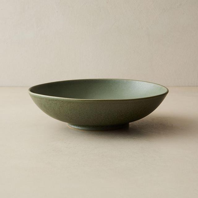 Aaron Probyn Kanto Low Serving Bowl, Green