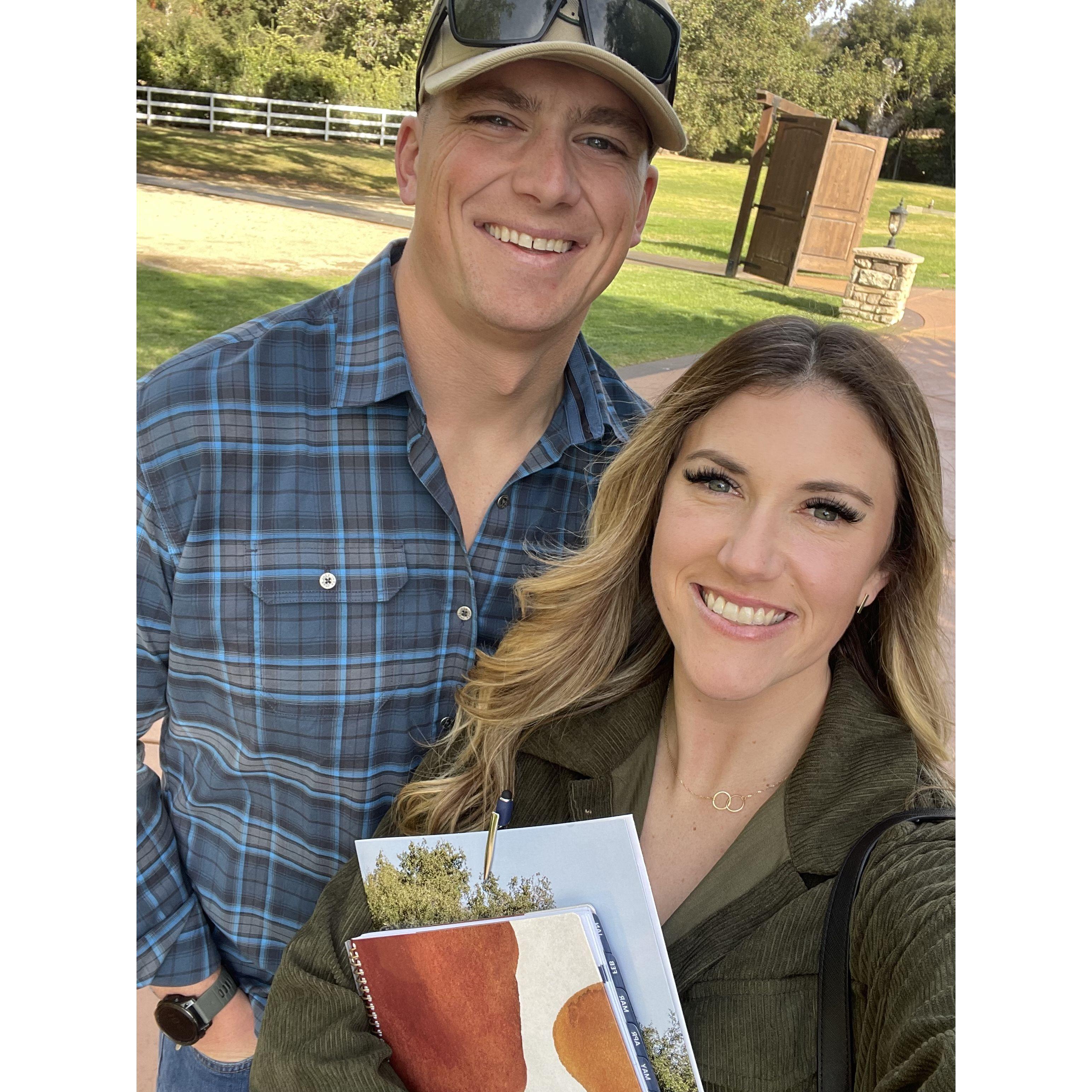 The day we chose Circle Oak Ranch as our venue