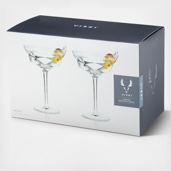 Viski Seneca Martini Glasses