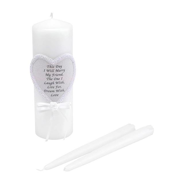 3pc Wedding Unity Friendship Unity Candle Set