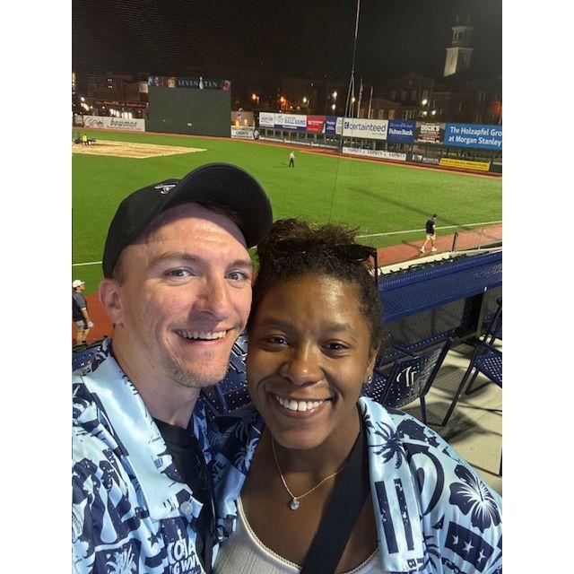 One of our (many) trips to a baseball game