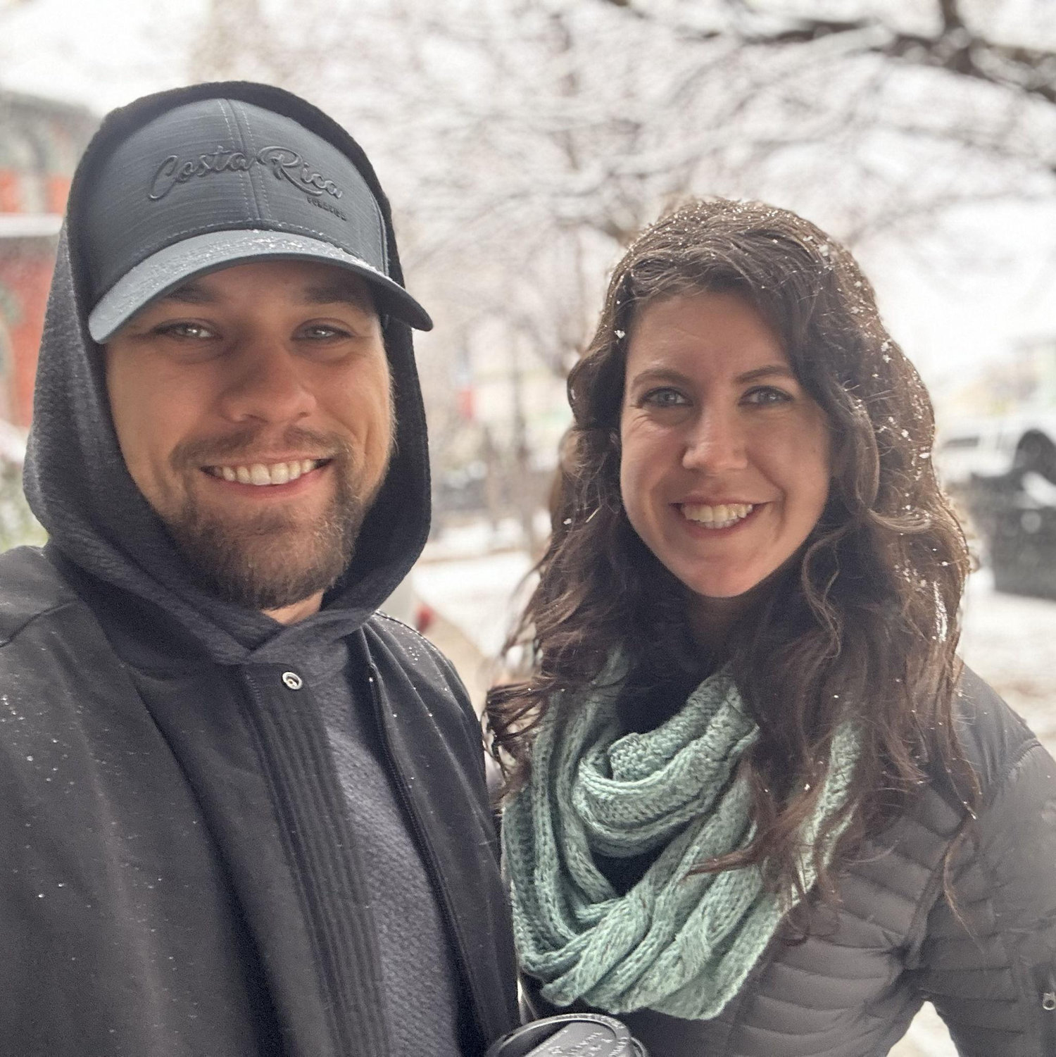 Our first time in Bisbee, staying in a haunted (or not) hotel, and James' first time seeing falling snow!