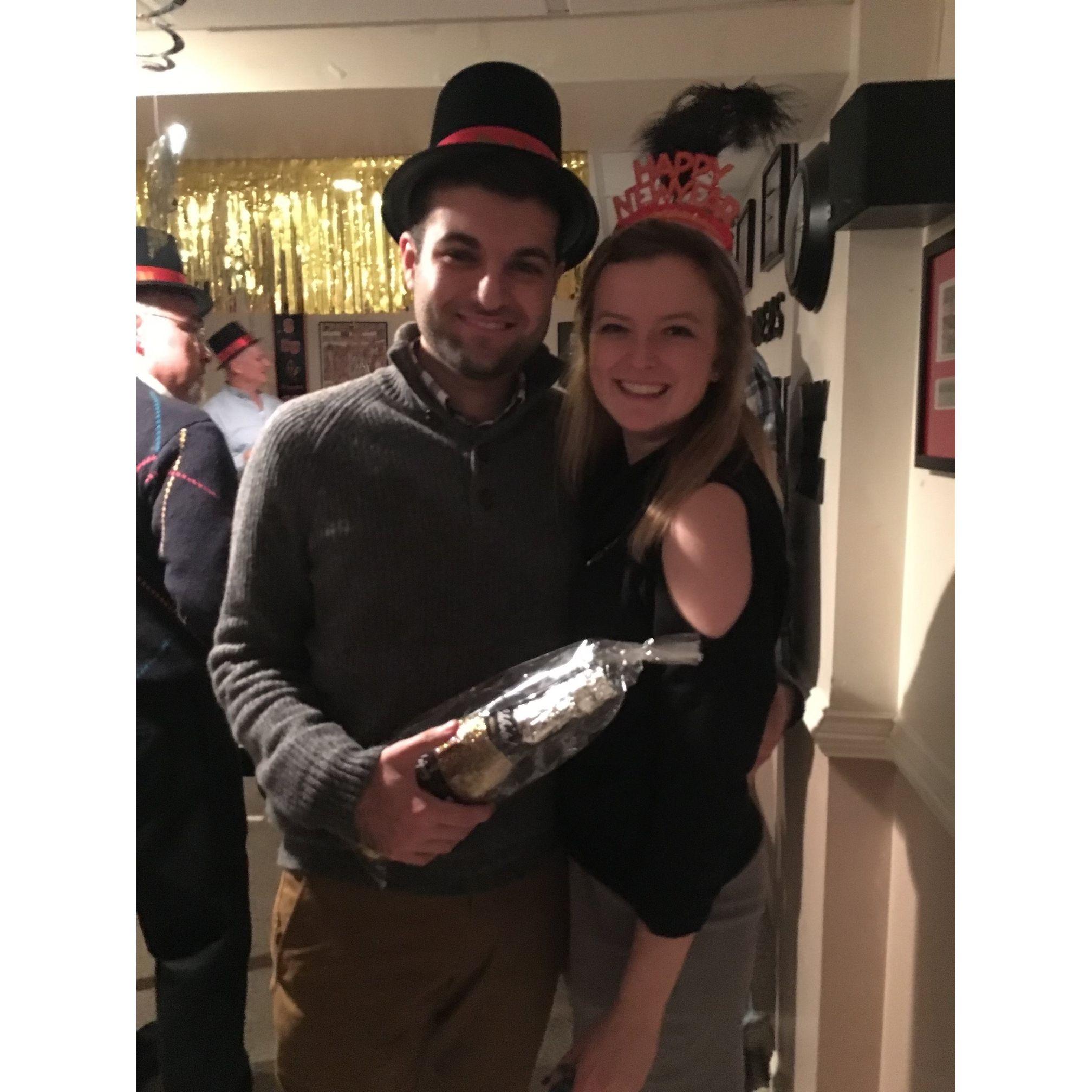 JP and Lindsey's first New Year's Eve together!