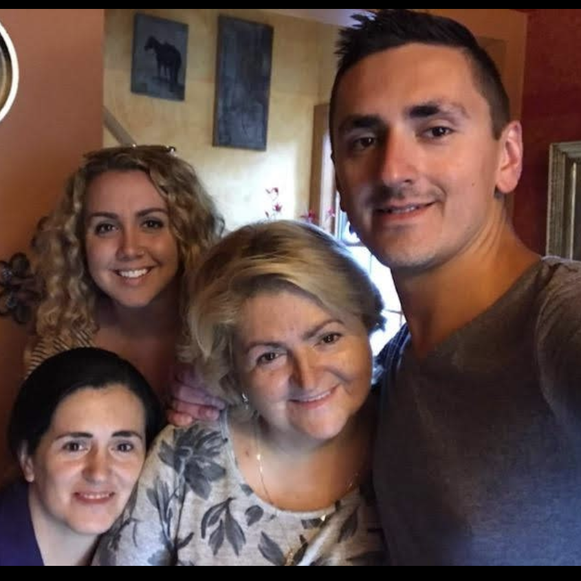 Celebrating a Teliatynskyj family birthday (Yarka's).