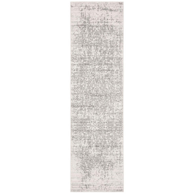 Madison MAD603 Power Loomed Indoor Runner Rug - Silver/Ivory - 2'3"x12' - Safavieh