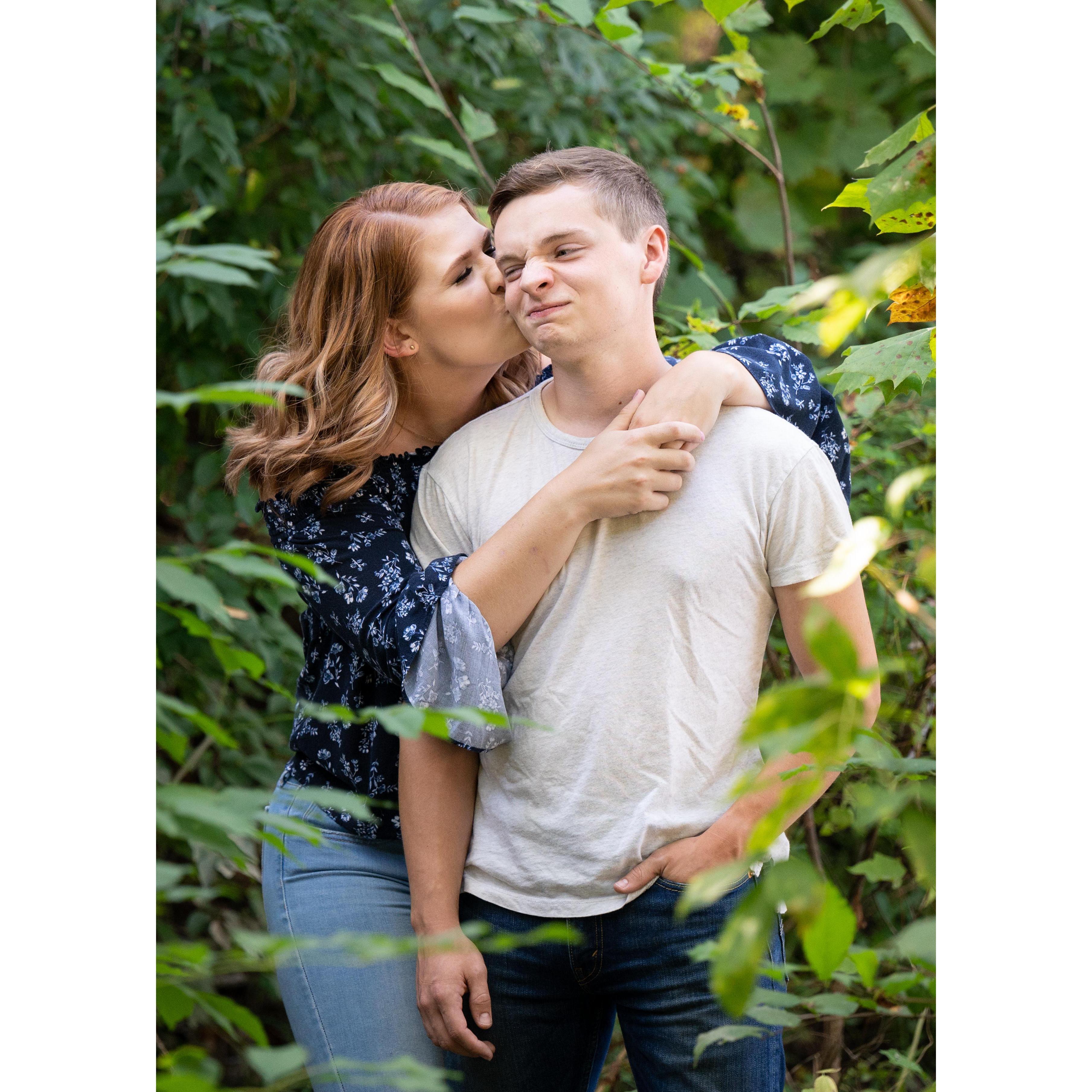 Recreating our photo at Amanda & Preston's wedding.