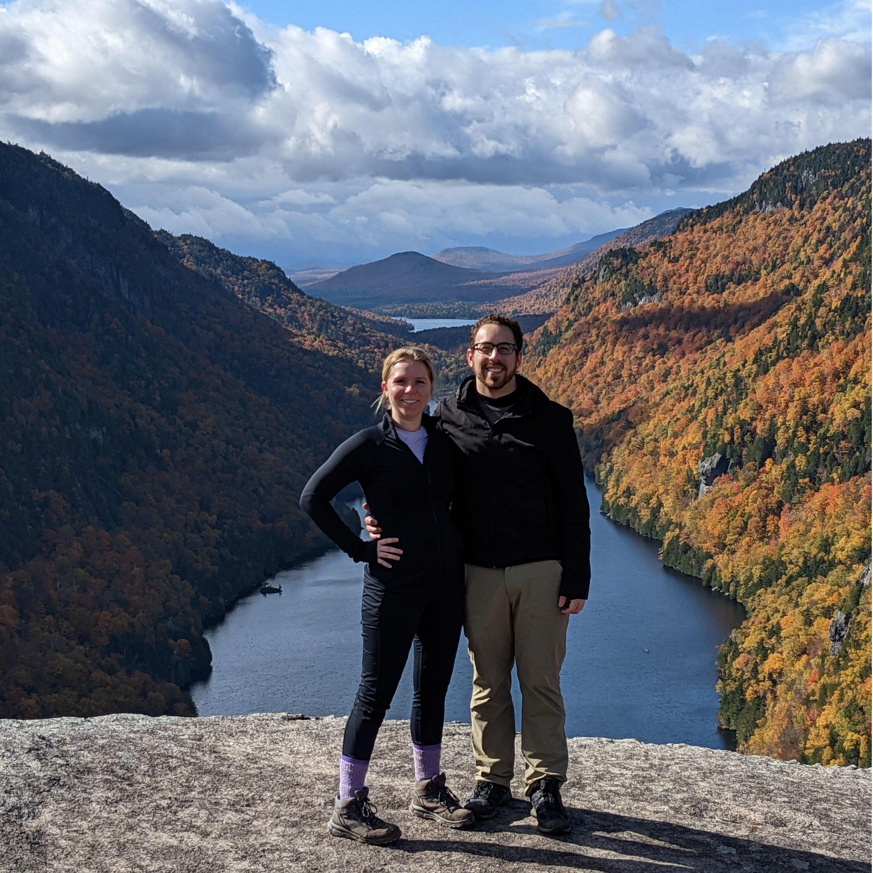 Hiking in the Adirondacks on the Indian Head trail