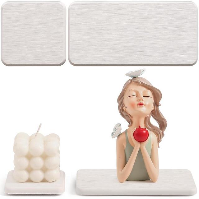 4PCS Quick-Drying Stone Soap Tray for Bathroom Counter, Diatomaceous Earth Stone Drying Tray with Fast Absorption, Water Absorbing Stone Tray for Sink, White