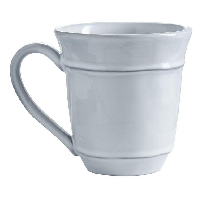 Cambria Recycled Stoneware Mugs, Set of 4 - Fog