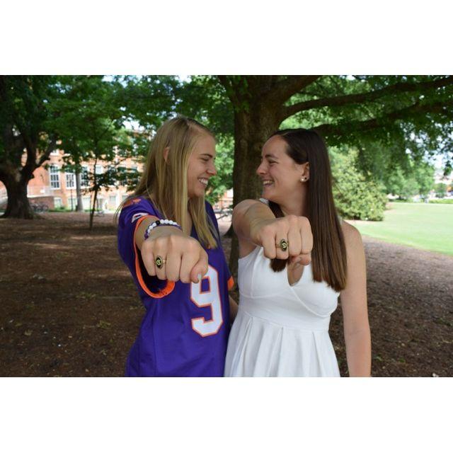 Obligatory Clemson Ring photo at Sophie's graduation!