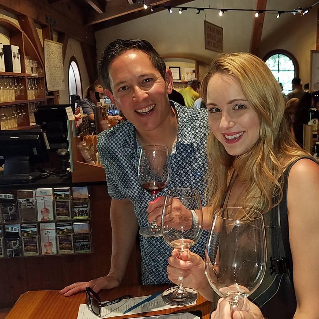 A trip to Napa with Ashley's parents, just a few days before Mike proposed. Mike had the ring in his pocket as we took this photo.