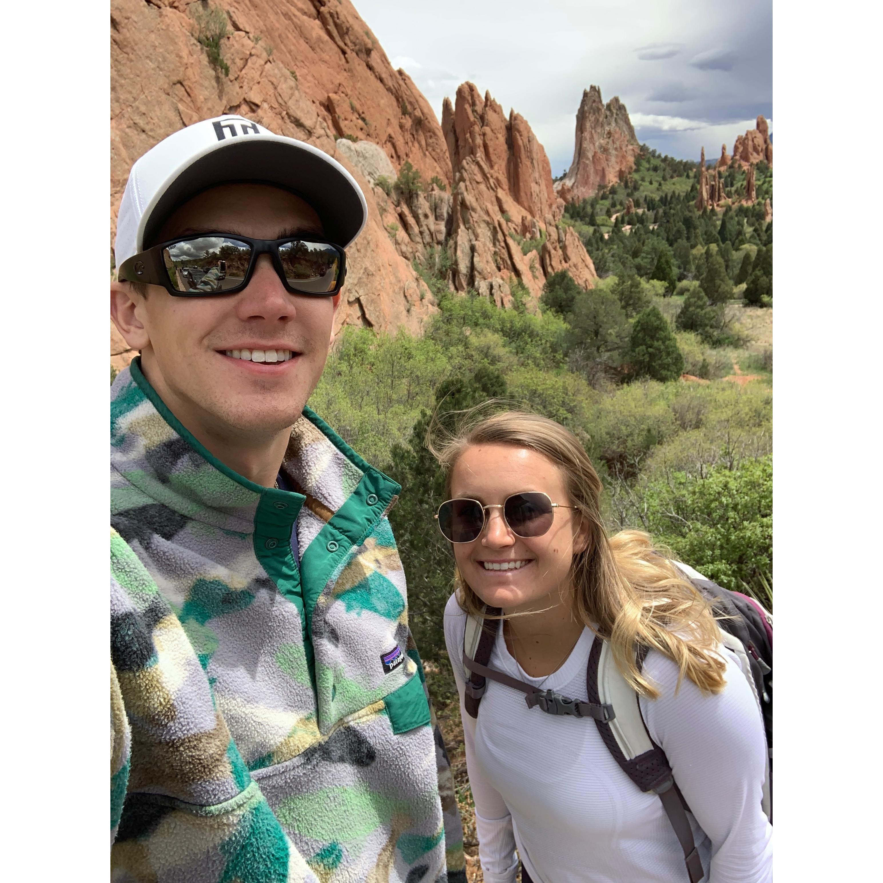 Exploring Garden of the Gods together (our elopement spot!!)