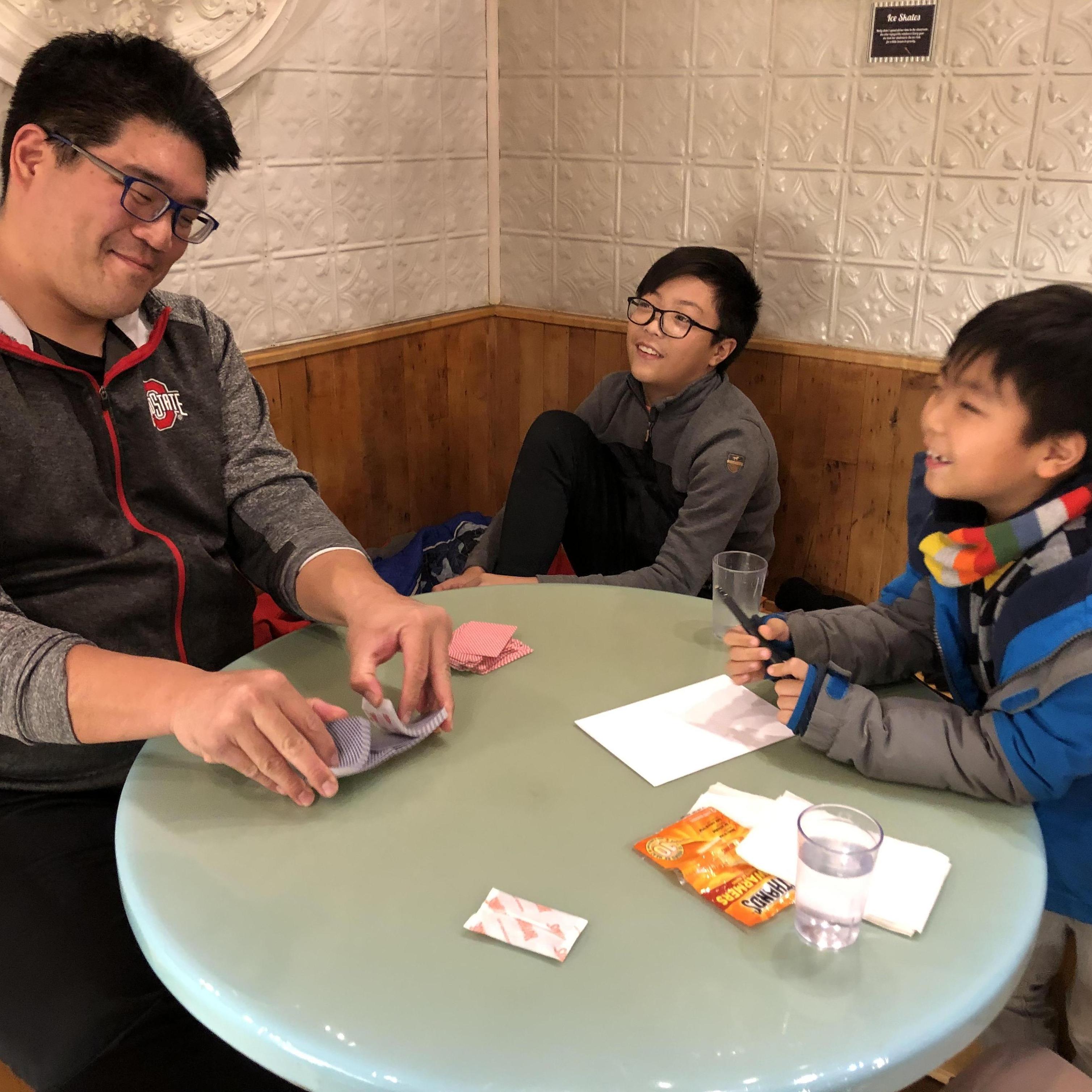 These three Yeh boys have rekindled Stephanie's love for card games and board games as a way to spend quality family time. 
PC: Steph