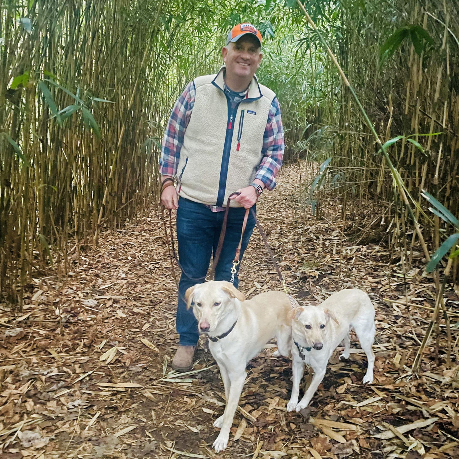 The Biltmore Estate gardens and grounds trail walk.