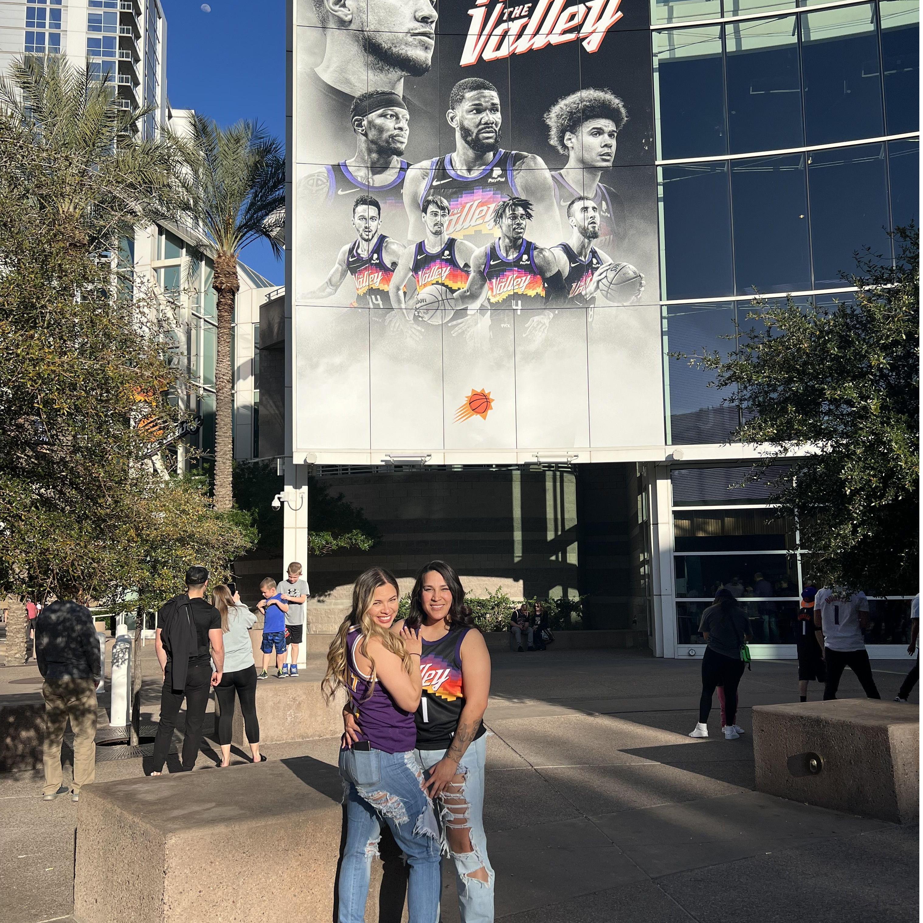 We may not be fans of the same team but Abigail took me to my first NBA game March 2022