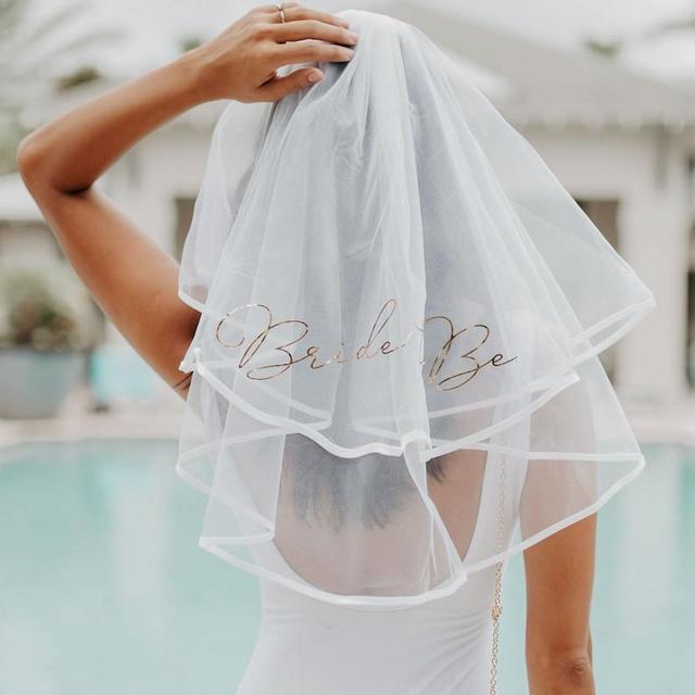Bachelorette Party Veil Bride Veil Bachlorette Veil Bride Veil Hen Party Veil Bridal Shower Veil Bride to Be Veil (EB3296BTB)