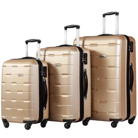 Merax Lightweight Spinner 3 Piece Luggage Set