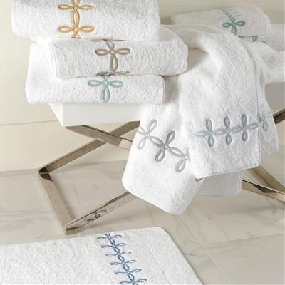 Matouk Gordian Knot Blue Bath Sheet