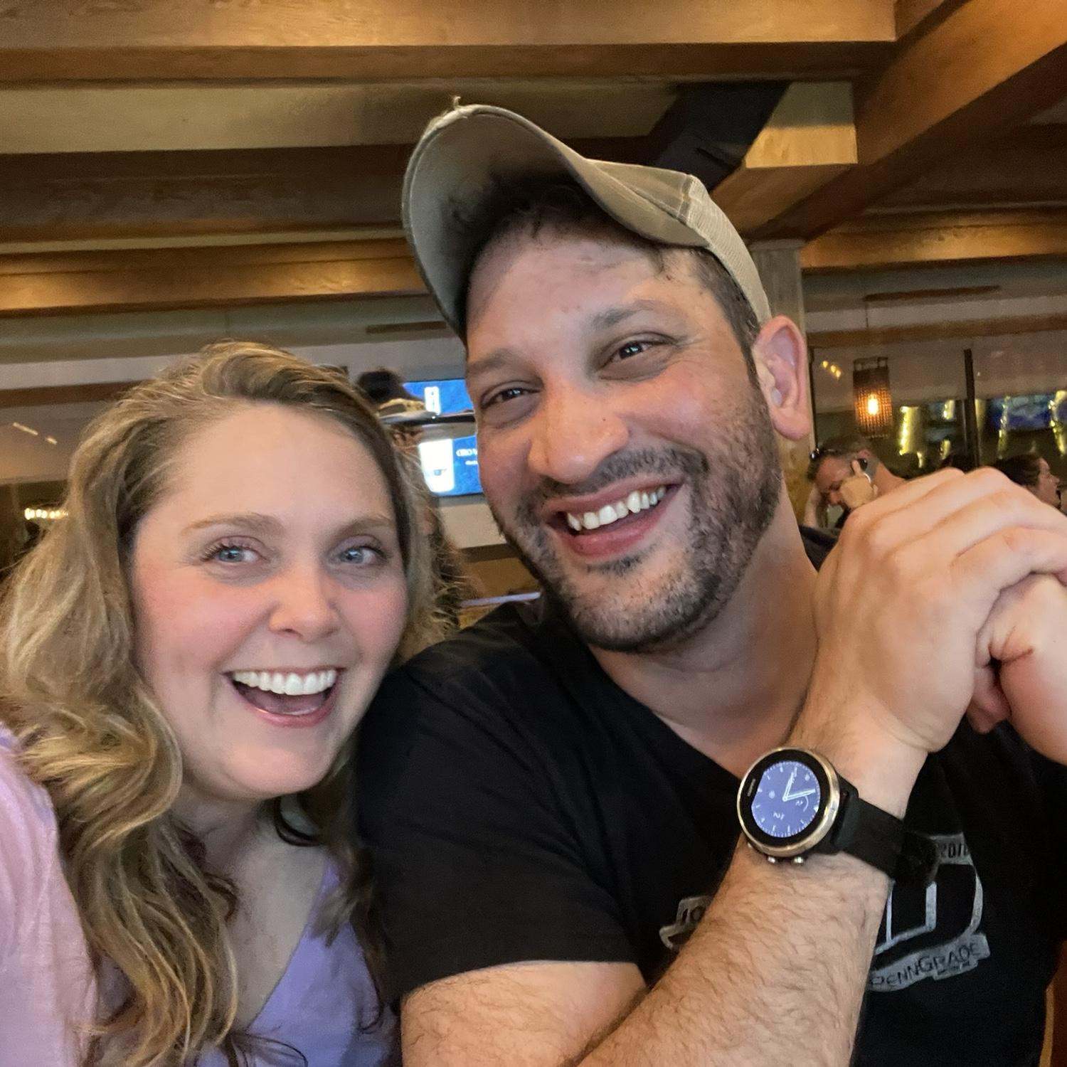 Celebrating being engaged in Virginia Beach!