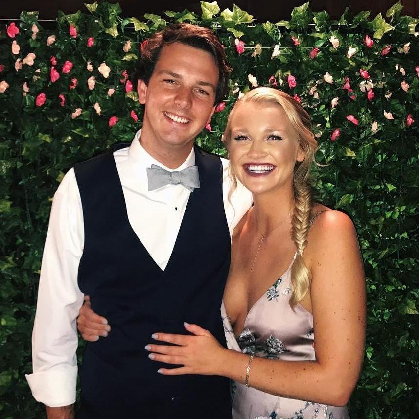 Kylie and Parker at their first wedding together!