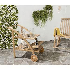 Outdoor Wood Bar Cart - Small