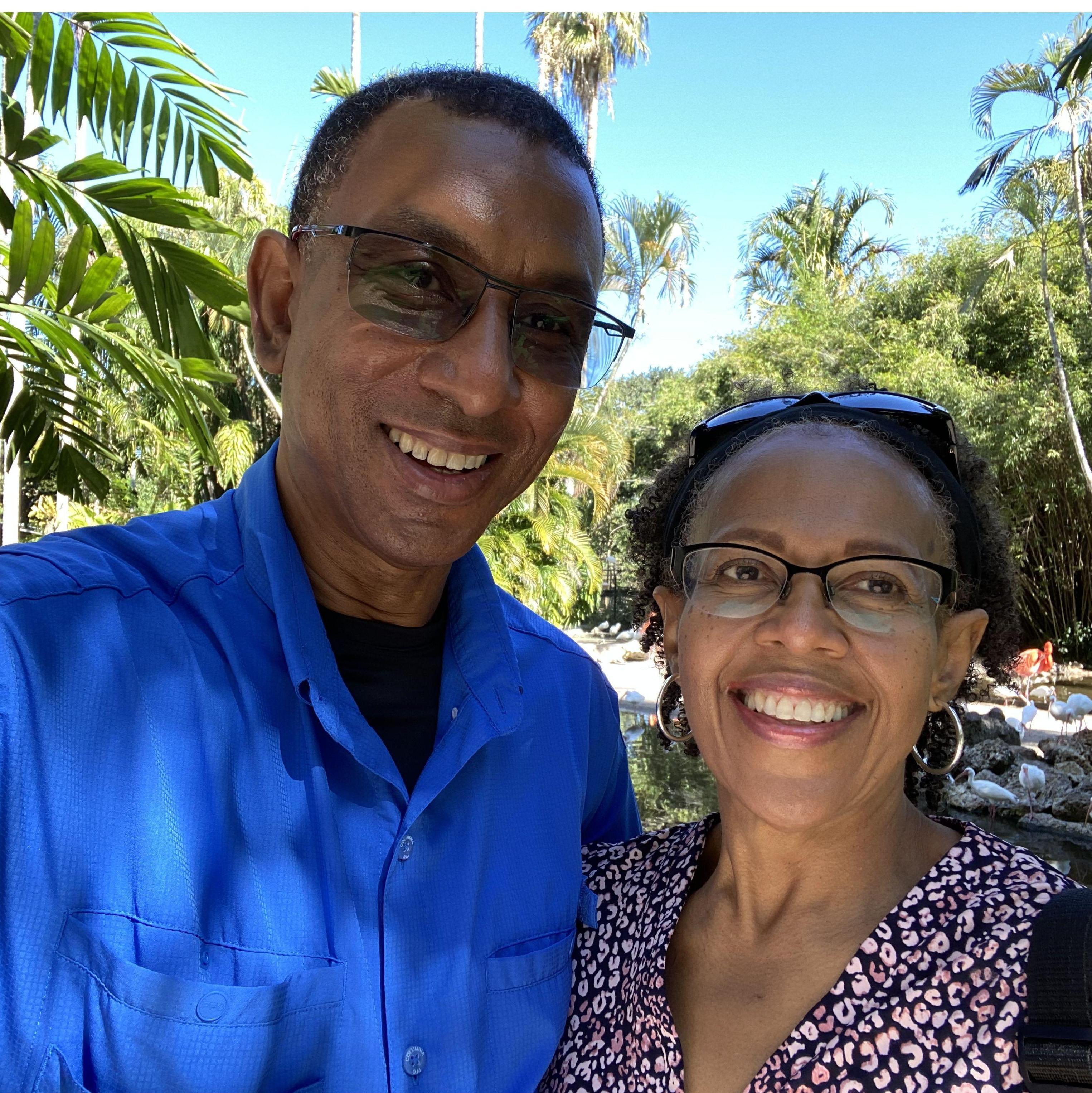 A beautiful day at Flamingo Gardens.