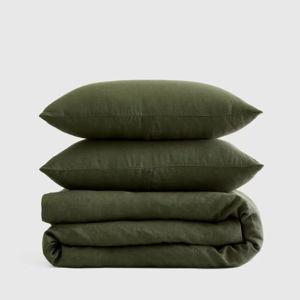 Linen Duvet Cover Set | Quince in Pine