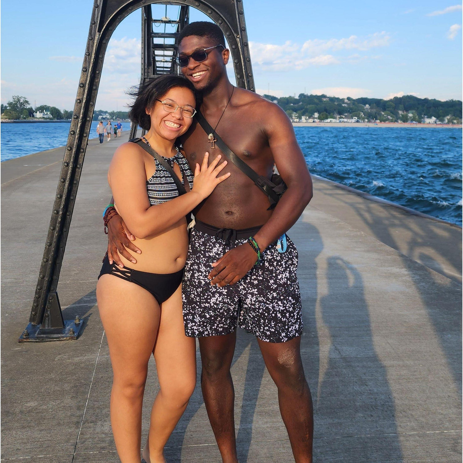 The first time we went to the beach together