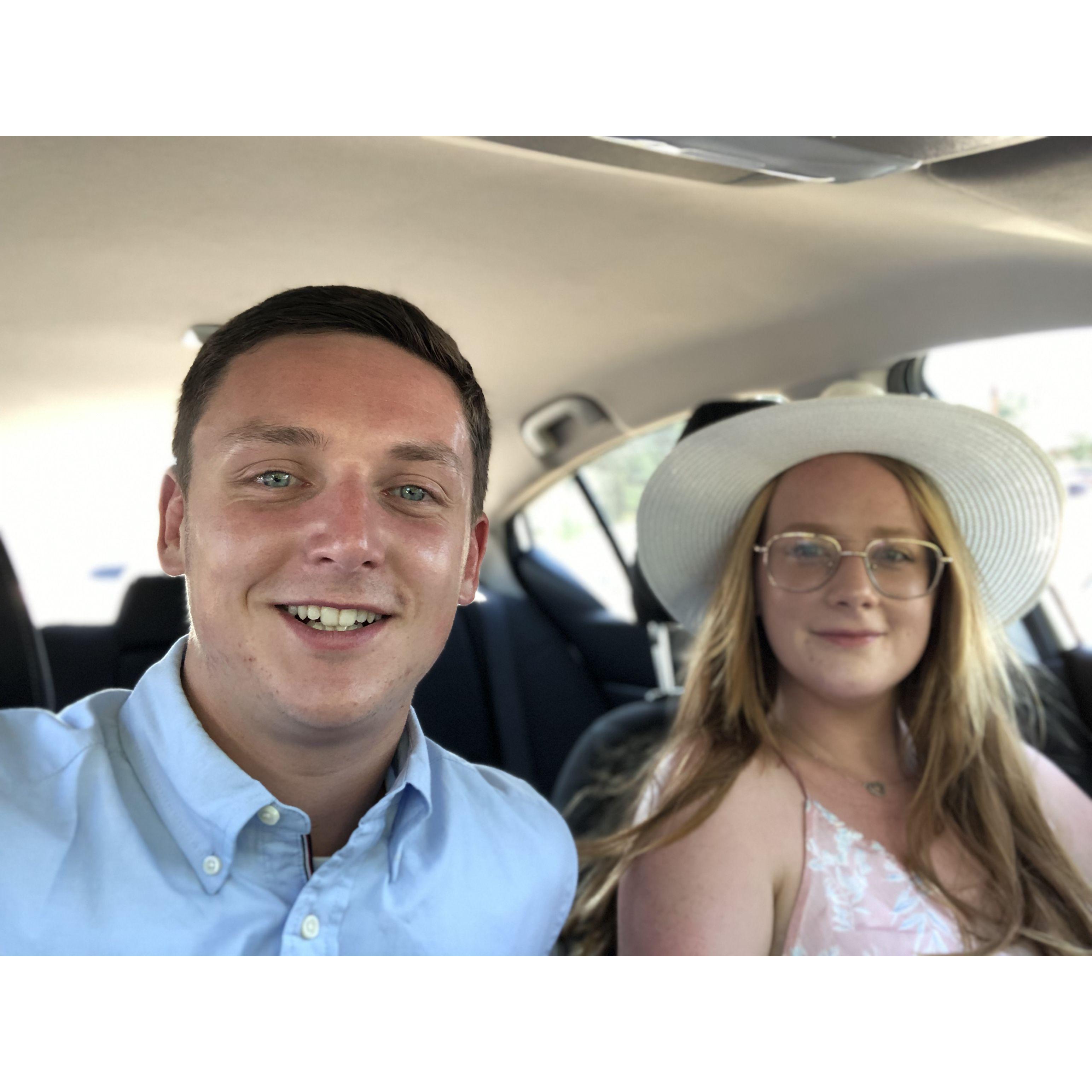 Oregon's record heat wave! 115 degrees! We celebrated Hannah & Anthony Gallardo's wedding! (We were sitting in the car for some AC! haha)June 2021