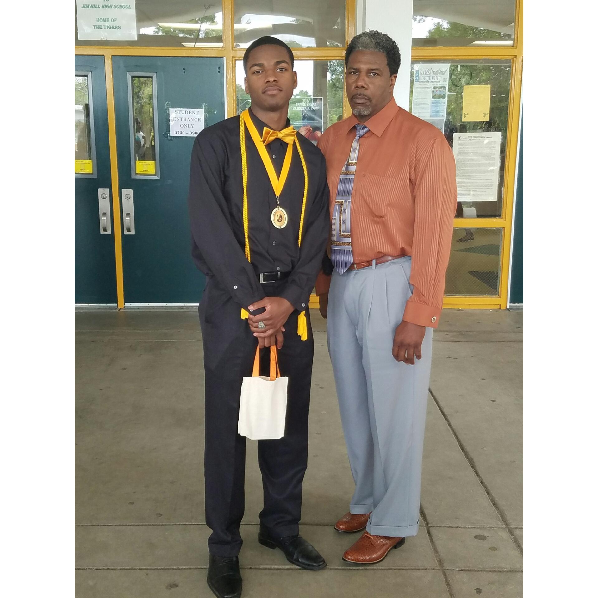 Uncle Ricky and cousin Kortland
