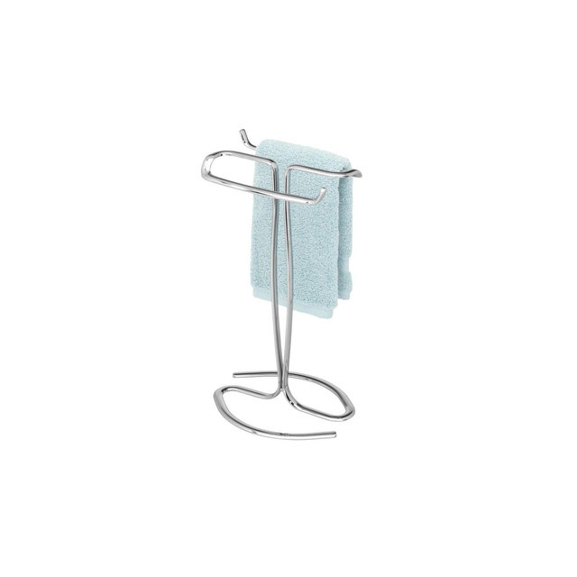 iDesign Metal Hand Towel Rack, The Axis Collection � Holds 2 Hand Towels, 7.75" x 6.25" x 13.5", Chrome