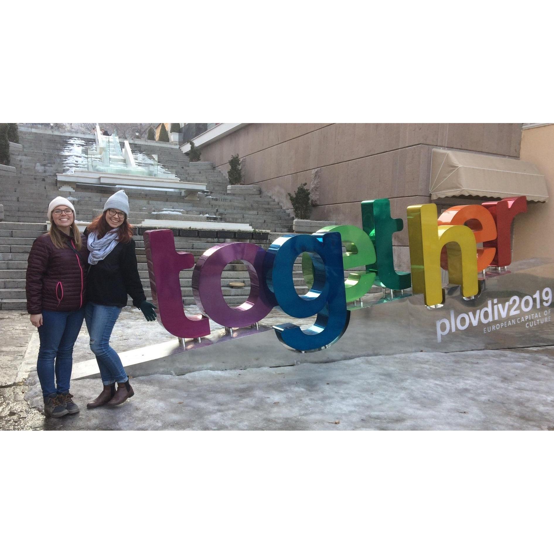 One of our first pictures as a couple, while visiting Plovdiv, Bulgaria (2017)