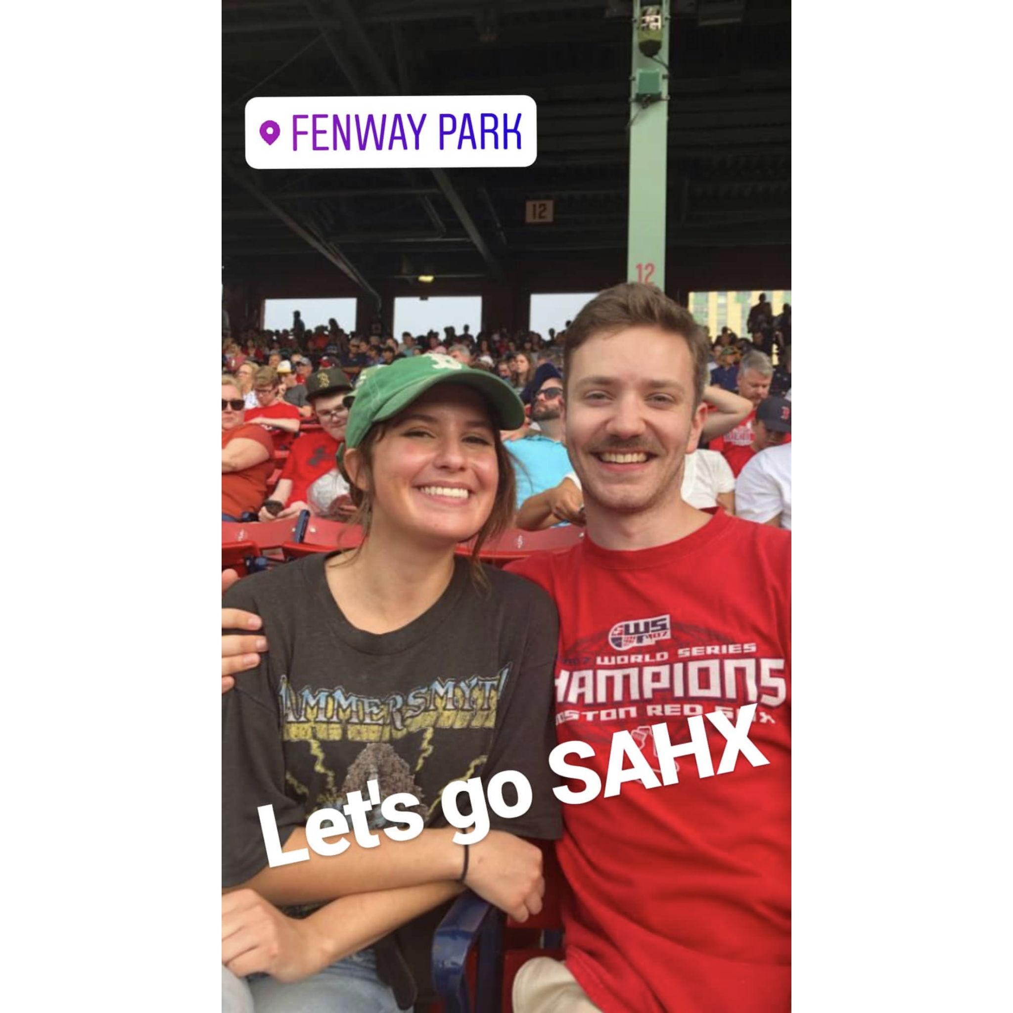 kelsey's first Red Sox game