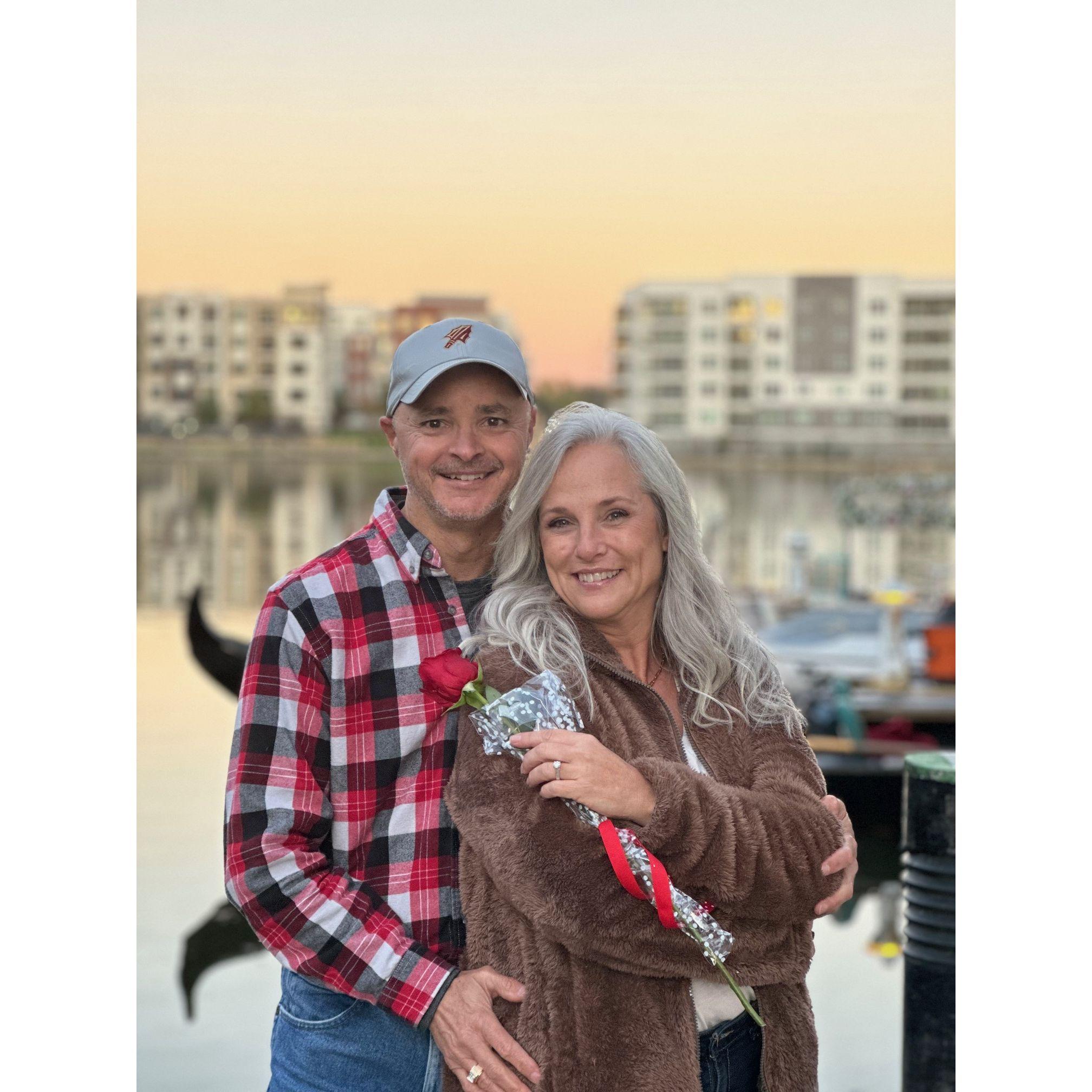 Derek proposed to me on a gondola ride!