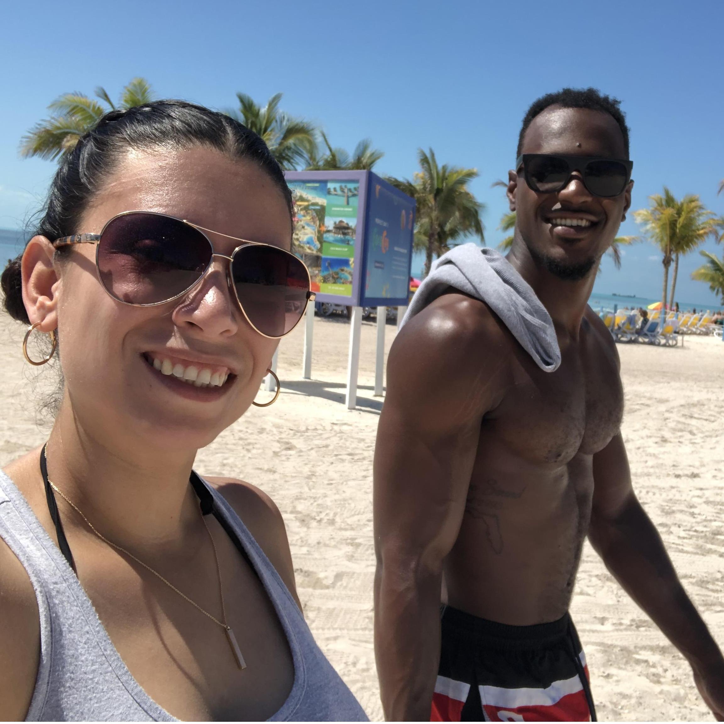 B's favorite place on Earth, Coco Cay, Bahamas.  Royal Caribbean's private island.