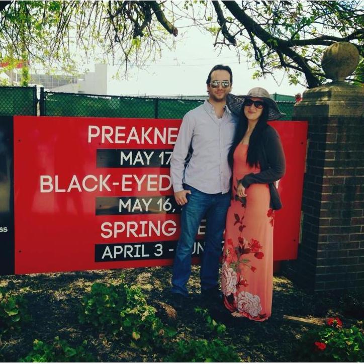Preakness race at Pimlico Race Track in Baltimore Maryland