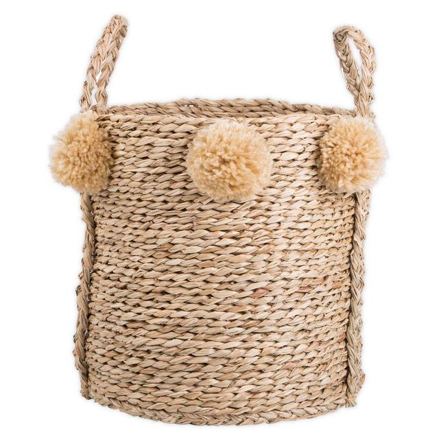 Bee & Willow™ Home Large Seagrass Pom Pom Basket