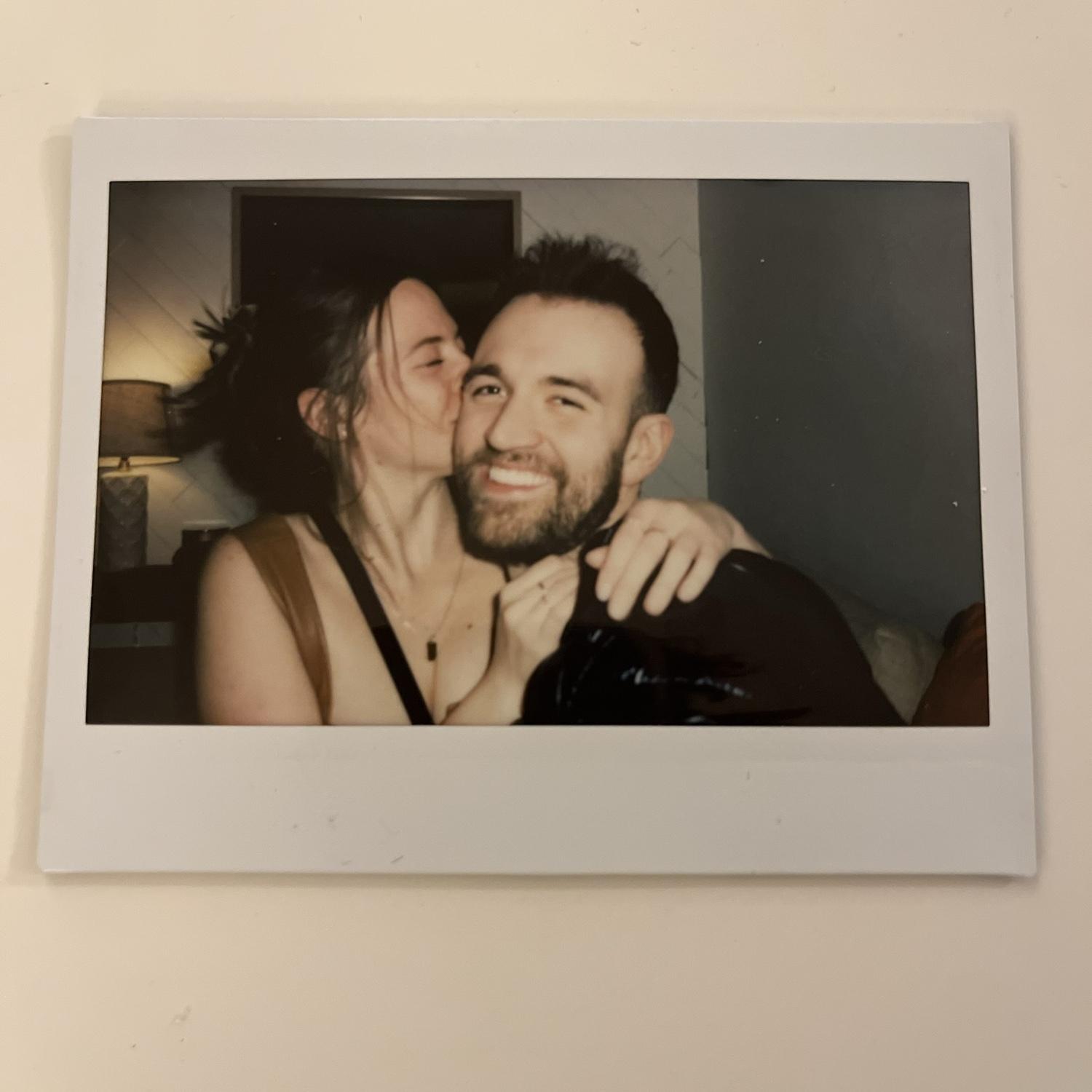 Polaroid smooch at Megan’s first apartment in Seattle in the central district 😘