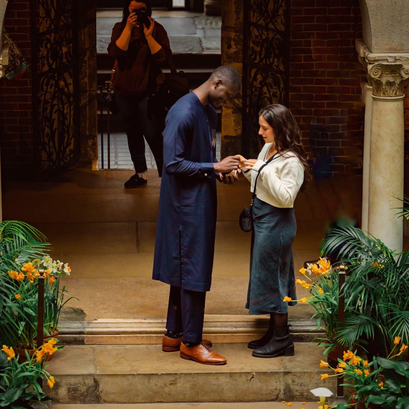 April 2024 - engagement at Isabella Stewart Gardner