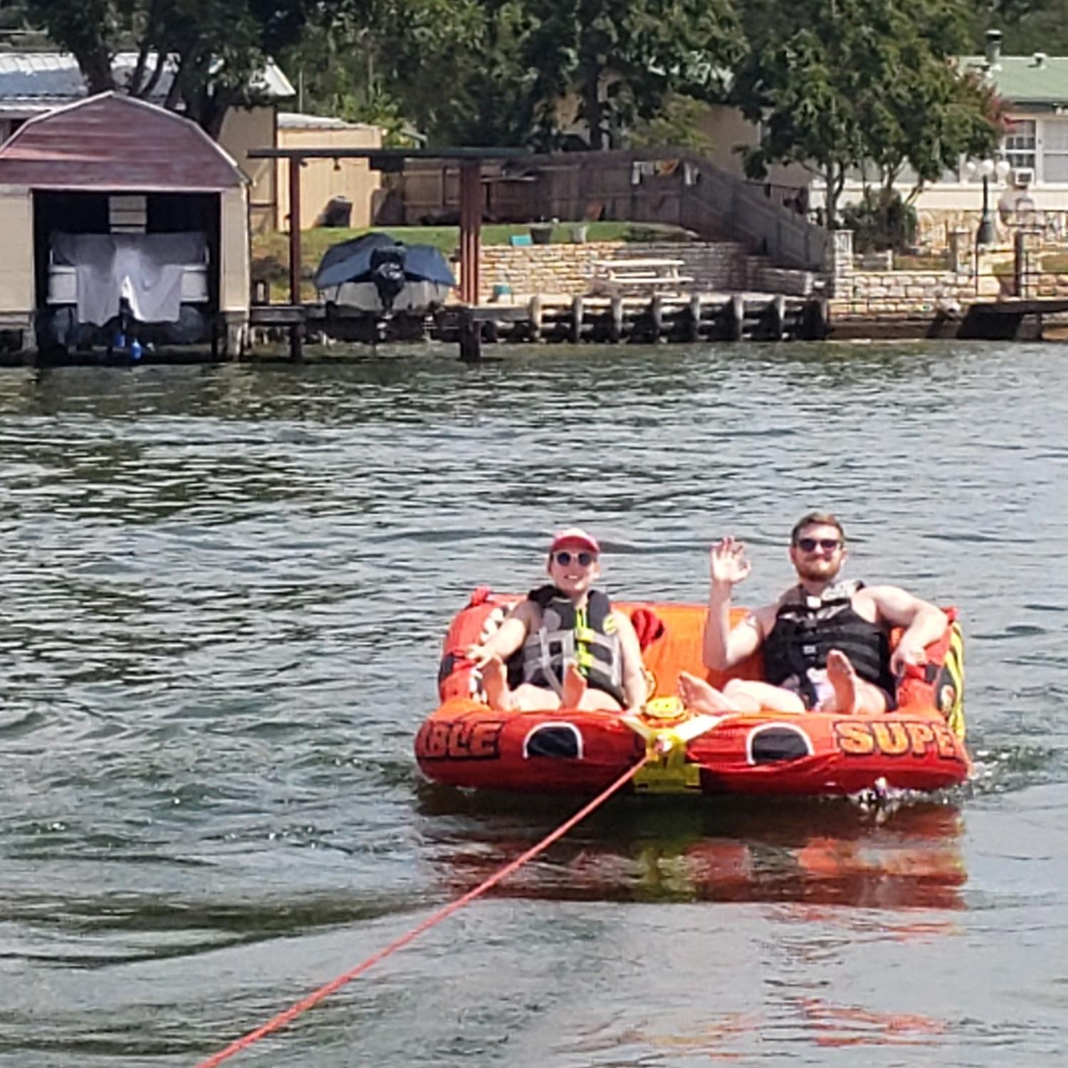 Tubing at the lake!