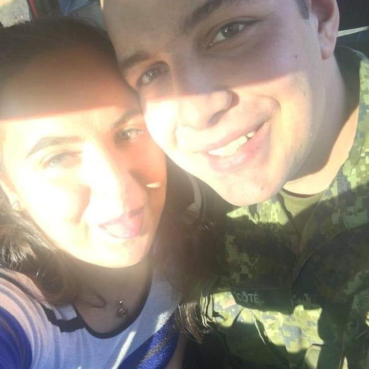 October 23, 2017 
Our first photo together!!!
Just so happens to be the same day François met Jade Lynn's Dad for the first time.