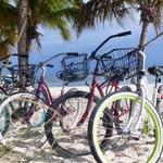 Rent bikes for a cruise around the island