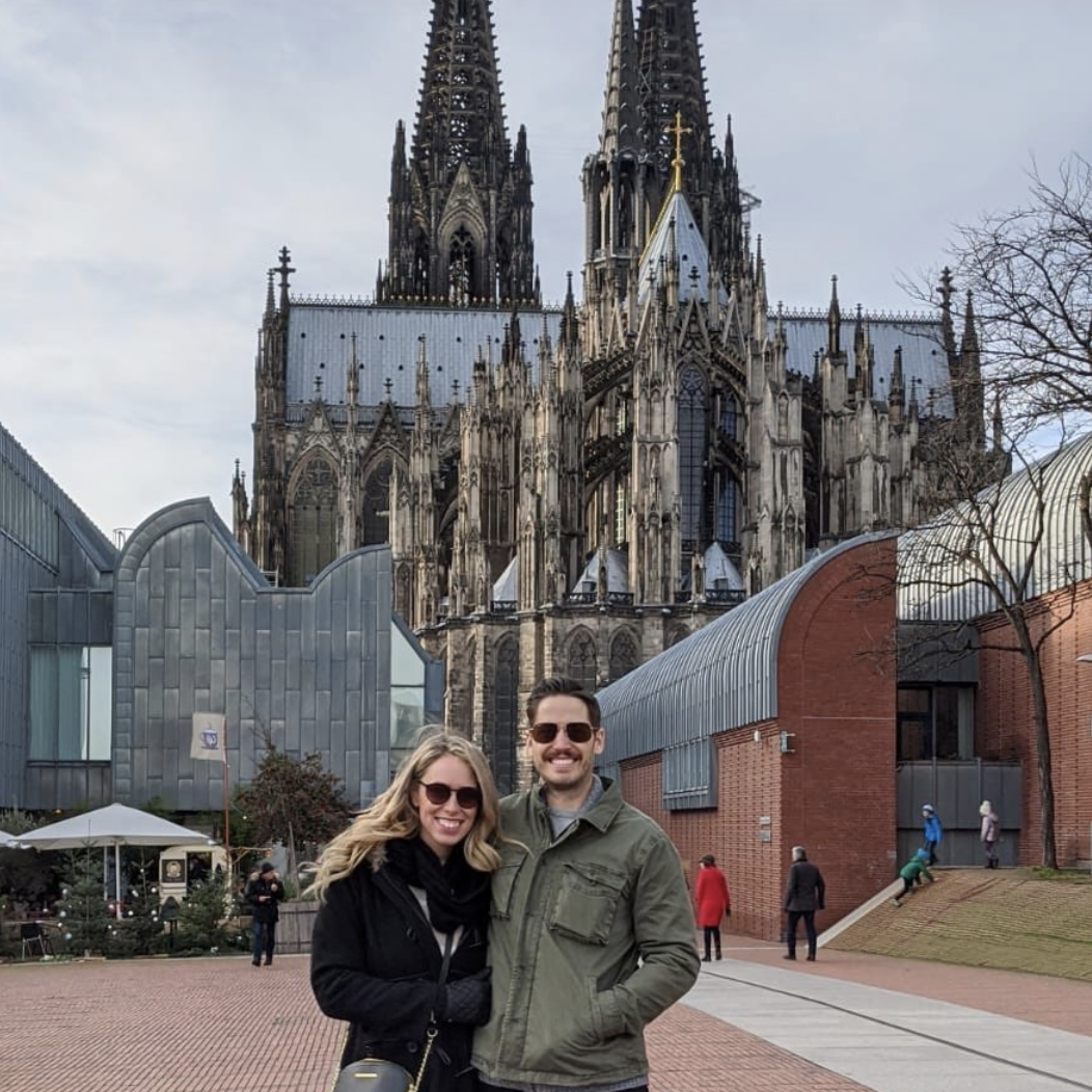 Stephen and Bianca in Cologne, Germany.