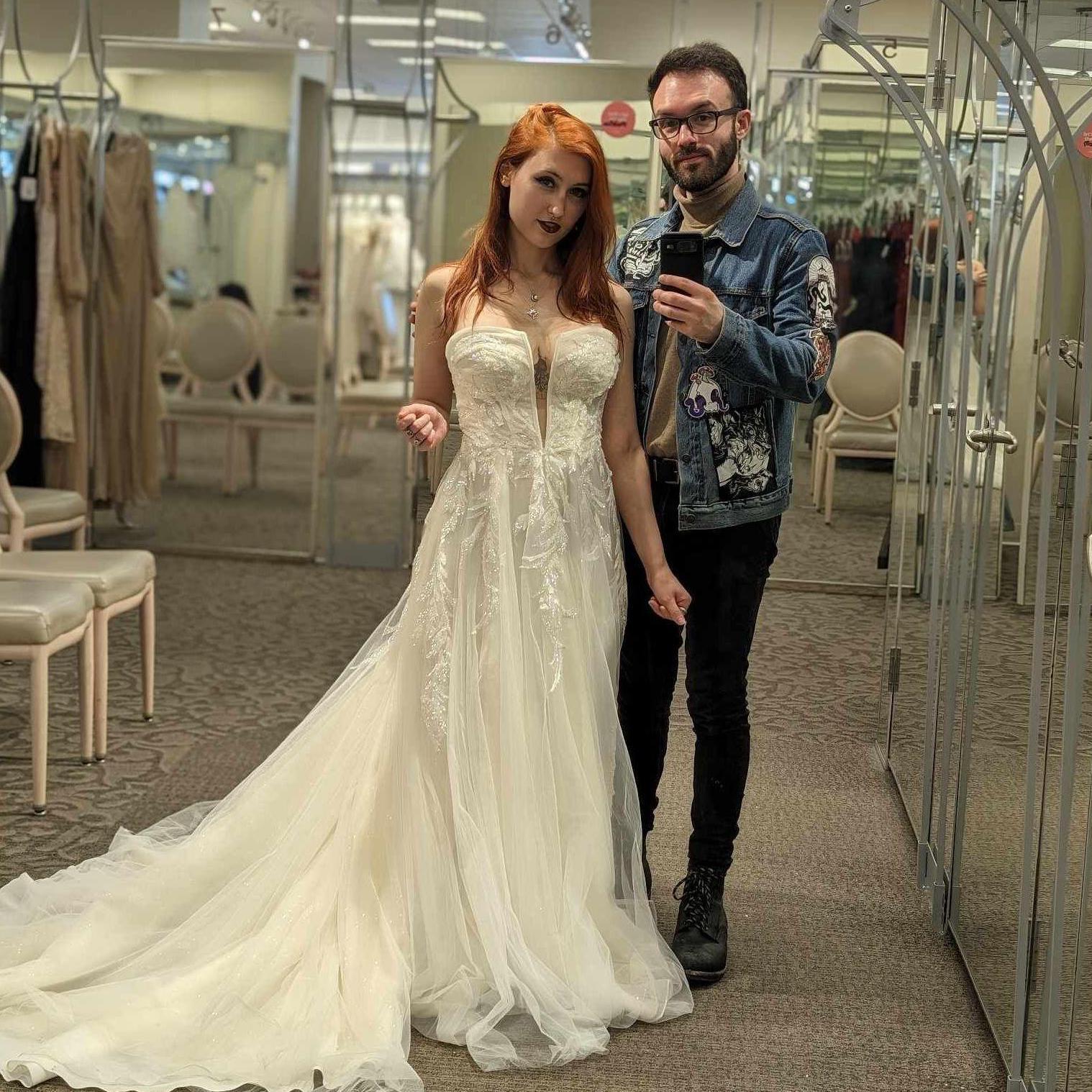 When we went to visit Niagara we stopped in at a David's bridal just for fun!