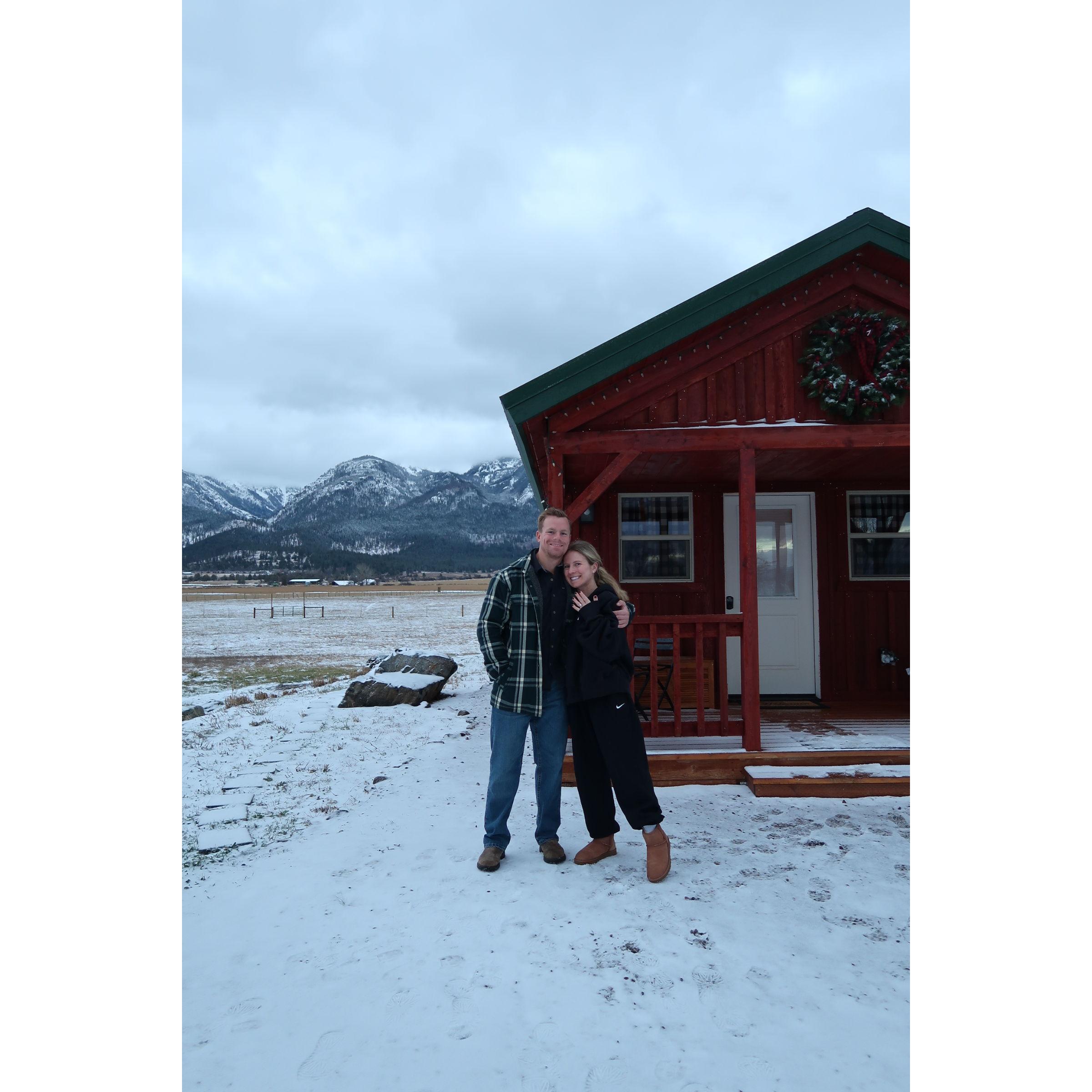 Our trip to Montana after we got engaged!