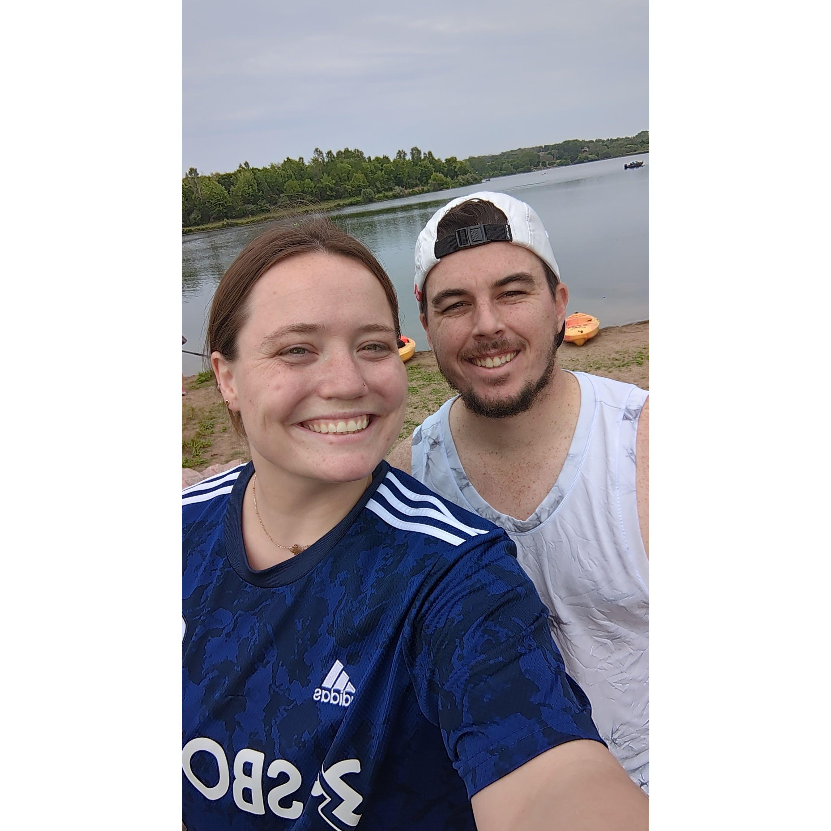 Kayaking on Lake Cunningham for Carson's Birthday (2023)