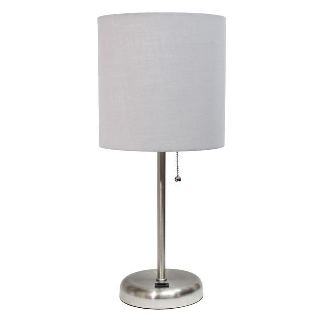 Limelights Stick Lamp With Usb Charging Port in Gray