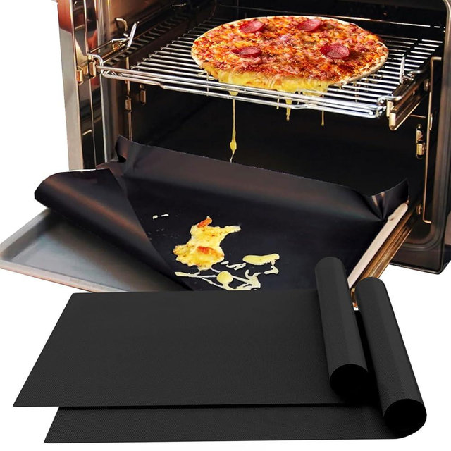 Demiwise 2 Pack Oven Liners for Bottom of Oven, 16x24 Inch Non-Stick Thick Teflon Oven Mats for Bottom of Oven, Prevent Gunk Spillovers, Odorles, BPA and PFOA Free Reusable Easy to Clean Oven