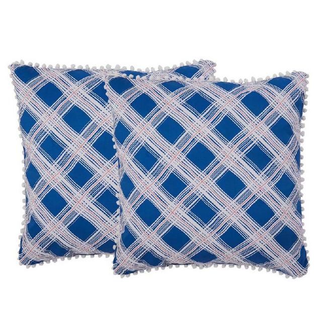 Isaac Mizrahi Home Presley Square Throw Pillows (Set of 2)